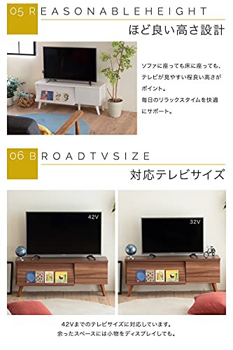 【色: ホワイト】JKプラン テレビ台 ローボード 40インチ 40型 幅105