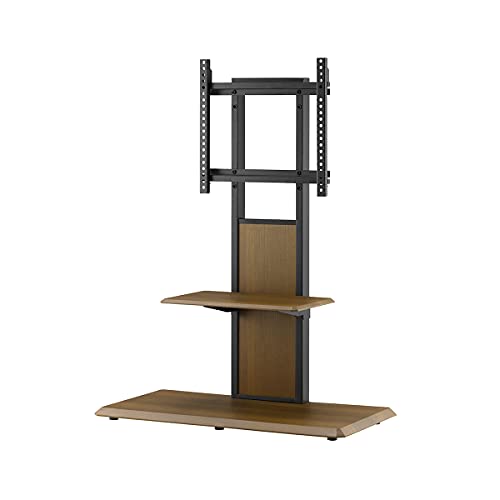 朝日木材加工 壁寄せ テレビ台 WB style 40~65型 幅85?p ブラウン 棚付き AS-WB850の通販は