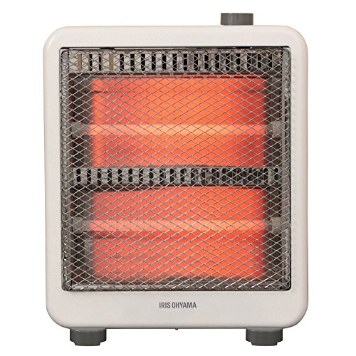 アイリスオーヤマ 電気ストーブ ヒーター 暖房器具 電気 足元 小型 省エネ 脱衣所 転倒時電源OFF 400W/800W 2段階切替 軽量 EHT-800W ホワイトの通販は 7,040円