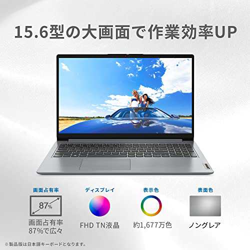 Lenovo IdeaPad Slim 170 ノートパソコン ( 15.6インチ FHD TN液晶