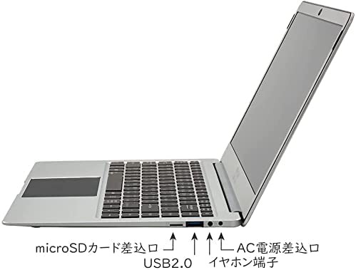 【Windows 11】【Office 機能搭載】GM-JAPAN 14インチ 超軽量 薄型 PC ノートパソコン 日本語キーボート /  Celeron / 14.1 インチ / SSD