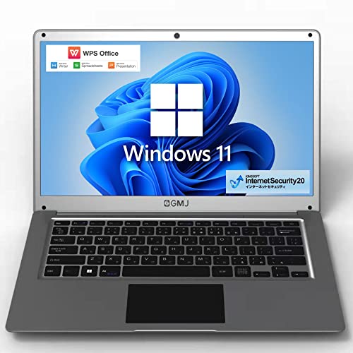GM-JAPAN ノートパソコン Windows 11 Office搭載 15.6インチ メモリ 8GB/SSD 256GB/テンキー 日本 Windows 11Office 機能搭載GM-JAPAN 14インチ 超軽量 薄型 PC