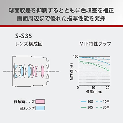 Panasonic LUMIX Sシリーズ カメラレンズ 35mm F1.8 Lマウント 交換