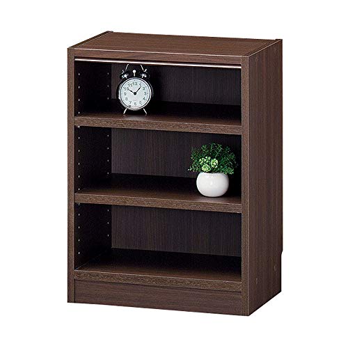 白井産業 フリー ラック シェルフ 本棚 ダークブラウン 幅44 高さ60 奥行29cm TNL-6044DK タナリオの通販は