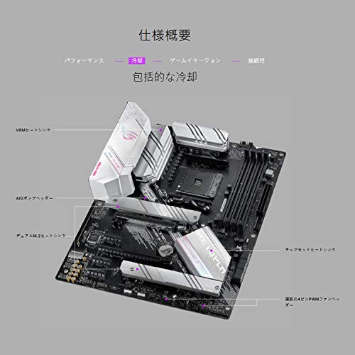 ASUS AMD B550 搭載 Socket AM4 対応 マザーボード ROG STRIX B550-A ...