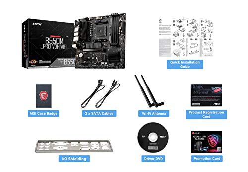 MSI B550M PRO-VDH WIFI マザーボード MicroATX [AMD B550 チップセット搭載] MB5033