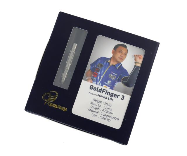 コスモダーツ ゴールドフィンガー3 ハリス・リムモデル スティール バレル【コスモダーツ】ゴールドフィンガー3 ハリス・リムモデル