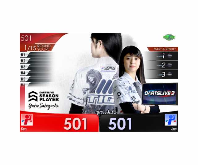 【新品】DARTSLIVE PLAYER GOODS 坂口優希恵選手セット