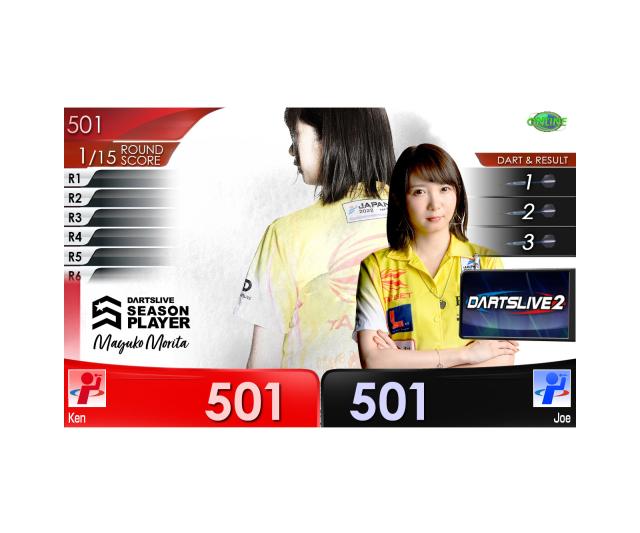 日本ダーツ祭り 2025 DARTSLIVE PLAYER SET 森田真結子 ダーツ
