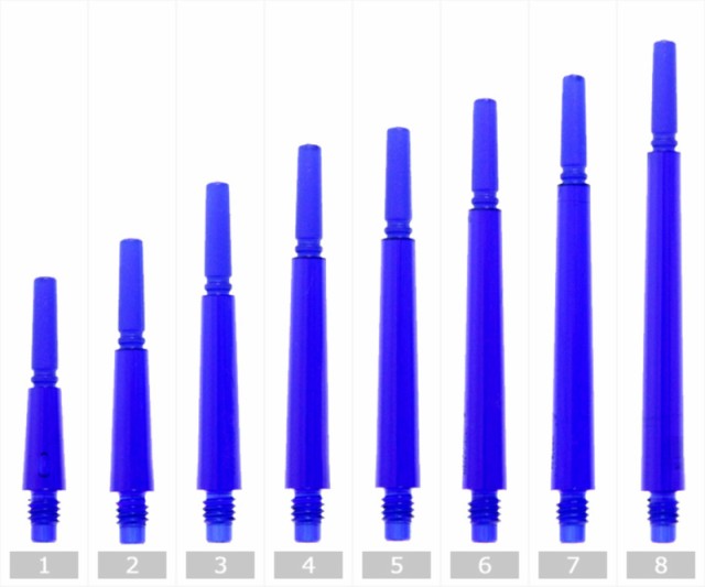 ダーツシャフトギアシャフト ノーマルロック クリアDブルー 7 - シャフト