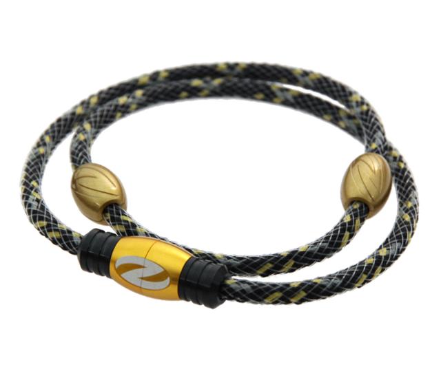 スポーツアクセサリ【ザオラル】リカバリーネックレス ブラック/ゴールド Mの通販は