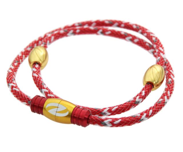 スポーツアクセサリ【ザオラル】リカバリーネックレス レッド/ゴールド Lの通販は