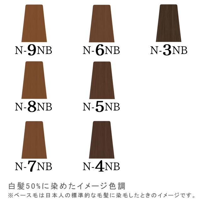 ナプラ ナシードカラー＜グレイファッション＞ ナチュラルブラウン 80g