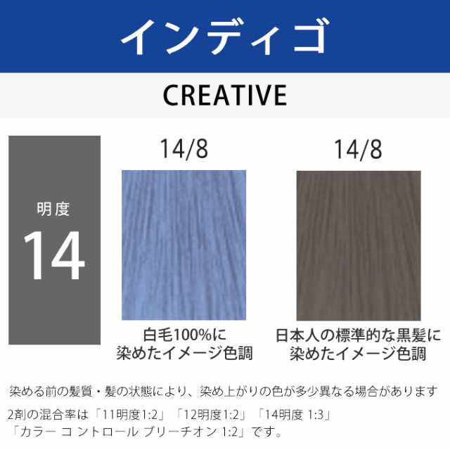 ウエラ コレストン パーフェクト + （プラス） 14/8 インディゴ