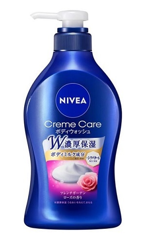 花王 ニベア　クリームケア　ボディウォッシュ　フレンチガーデンローズの香り　本体　４８０ｍｌ×12パック
