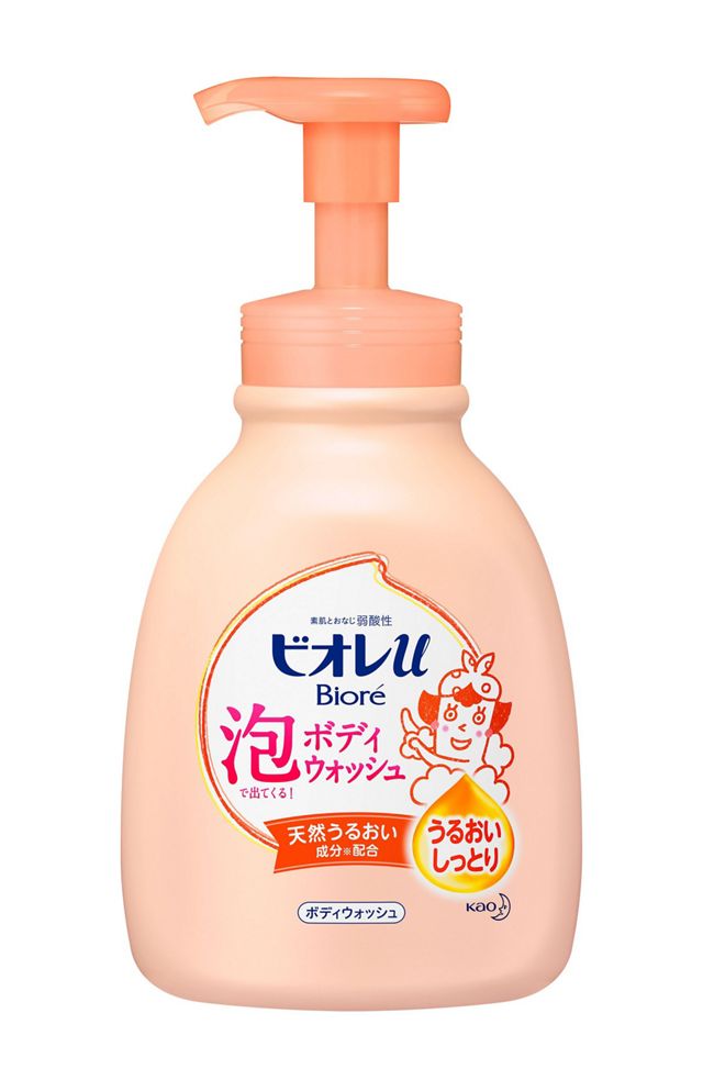 花王 ビオレｕ　泡で出てくるボディウォッシュ　うるおい　ポンプ　６００ｍｌ×12パック