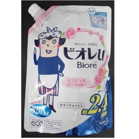 花王 ビオレｕ　エンジェルローズの香り　つめかえ用　８２０ｍｌ×12パック