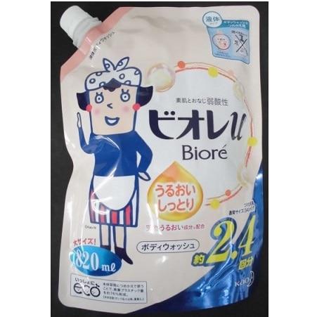 花王 ビオレｕ　うるおいしっとり　つめかえ用　８２０ｍｌ×12パック