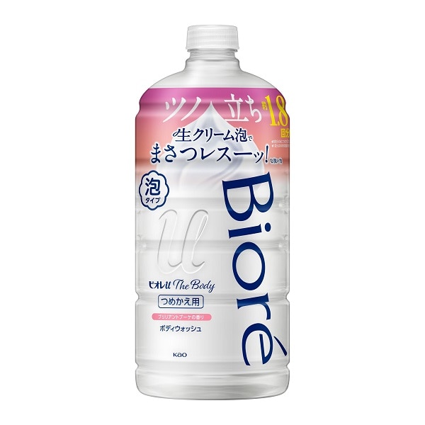 花王 ビオレｕ　ザ　ボディ　泡タイプ　ブリリアントブーケの香り　つめかえ用大　７８０ｍｌ×12パック