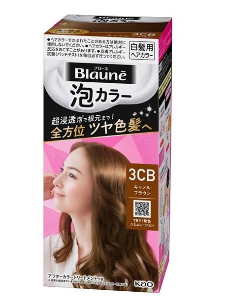 花王 ブローネ泡カラー　３ＣＢ　キャメルブラウン×12パック