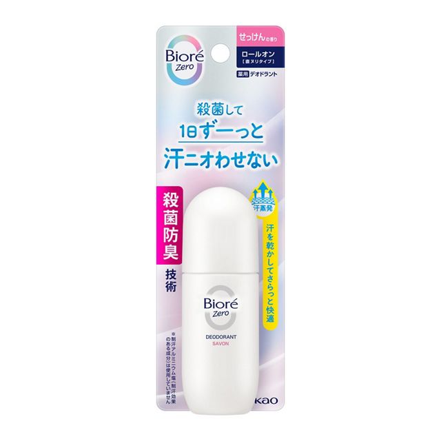 ビオレＺｅｒｏ　薬用デオドラントロールオン　せっけんの香り　４０ｍｌ×12パック