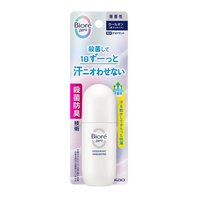 花王 ビオレＺｅｒｏ　薬用デオドラントロールオン　無香性　４０ｍｌ×12パック