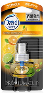 P＆G ファブリーズ車用　プレミアムクリップ　シトラスシンフォニー　つけかえ用×12パック
