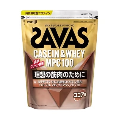 明治 ザバス　カゼイン＆ホエイ　ＭＰＣ１００　ココア味　８１０ｇ×2パック