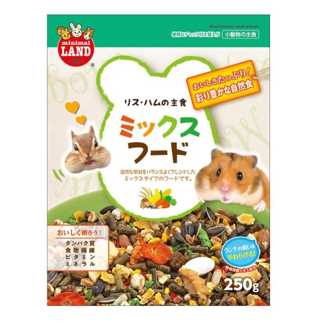 リス・ハムの主食ミックスフ−ド２５０ｇ×12パック