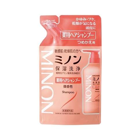 第一三共 ミノン　薬用ヘアシャンプー　つめかえ用　３８０ｍｌ×12パック