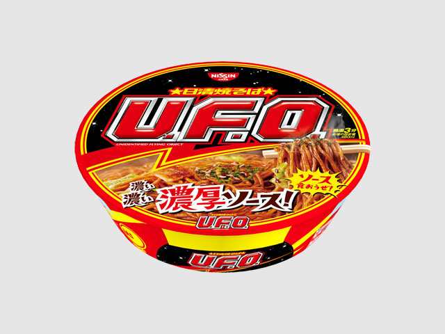 日清食品 完全メシ 日清焼そばU.F.O. 濃い濃いお好みソース 135g×12個