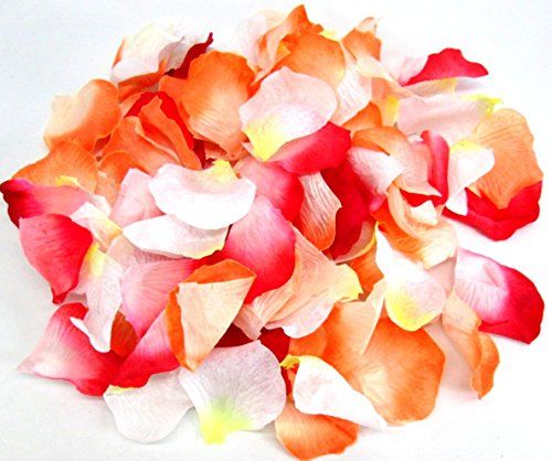 造花 バラ 花びら 1000枚 暖色系カラフル の通販はau Pay マーケット ノイシュタット