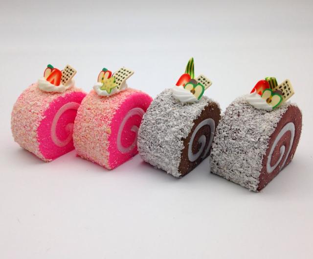 訳あり 食品サンプル ロールケーキ カラフル マグネット付き 4個セット A の通販はau Pay マーケット ノイシュタット