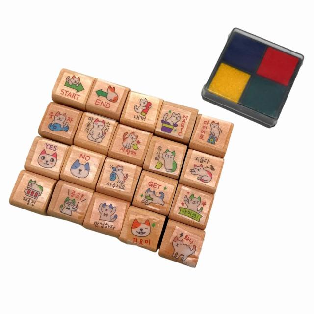 スタンプセット ミニサイズ ネコちゃん 韓国版 psの通販はau Pay マーケット ノイシュタット