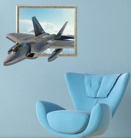 ウォールステッカー 額から飛び出す戦闘機 3D風の通販はau PAY マーケット - ノイシュタット | au PAY マーケット－通販サイト