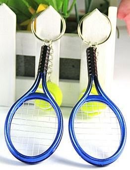 キーホルダー ペア テニスラケット ボール メタリック 2個セット ブルー の通販はau Pay マーケット ノイシュタット