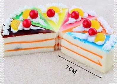 食品サンプル 三角ショートケーキ カラフル マグネット付き 6個セットの通販はau Pay マーケット ノイシュタット