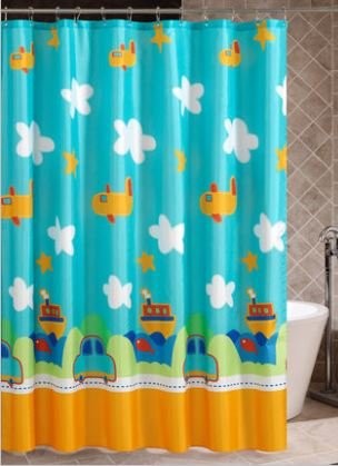 シャワーカーテン かわいい カラフル 乗り物の通販はau Pay マーケット ノイシュタット