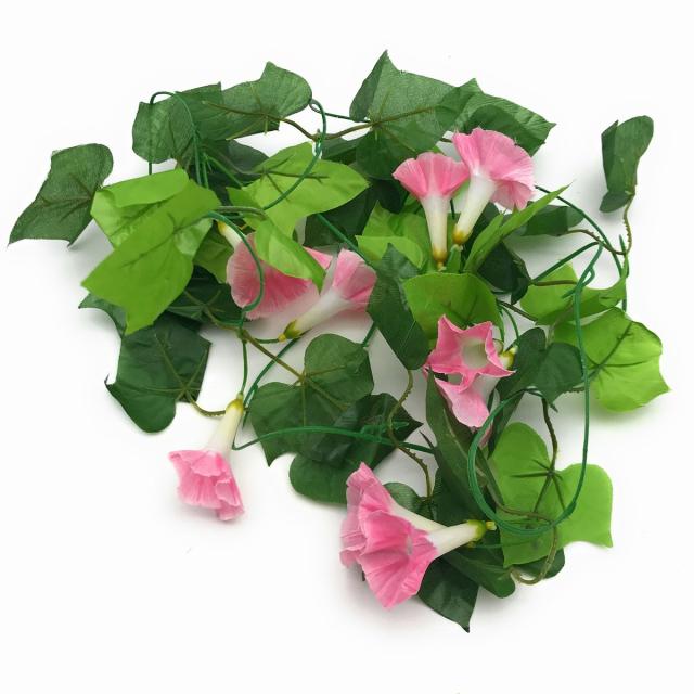 造花 朝顔 つる 2 4m 4本セット ピンク の通販はau Pay マーケット ノイシュタット