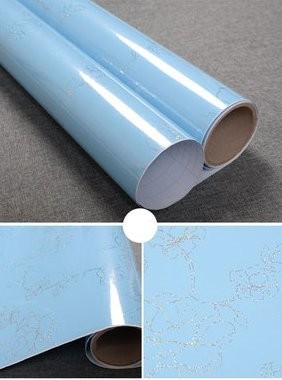 壁紙シール モダン系 フラワー 花柄 光沢あり ライトブルー の通販はau Pay マーケット ノイシュタット