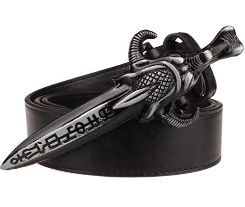 ベルト ハード系 剣 ナイフのバックル ブラック の通販はau Pay マーケット ノイシュタット