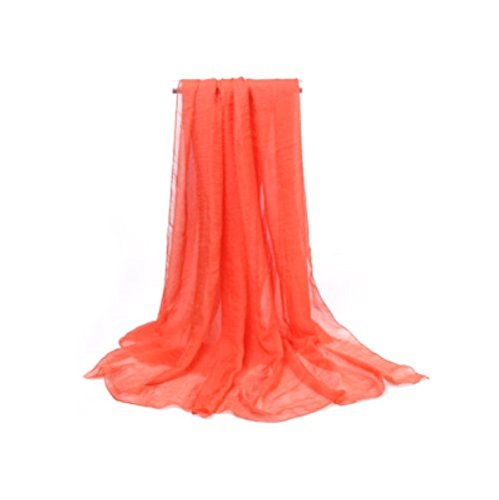 ストール シンプルカラー 単色 大判 シフォン ふんわり オレンジ の通販はau Pay マーケット ノイシュタット