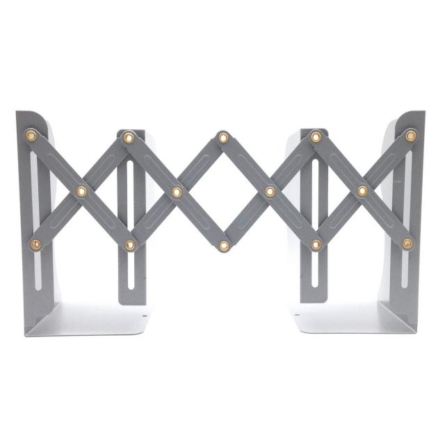 ブックスタンド 本立て 伸縮タイプ 理数系 イラスト アイアン製 グレー の通販はau Pay マーケット ノイシュタット