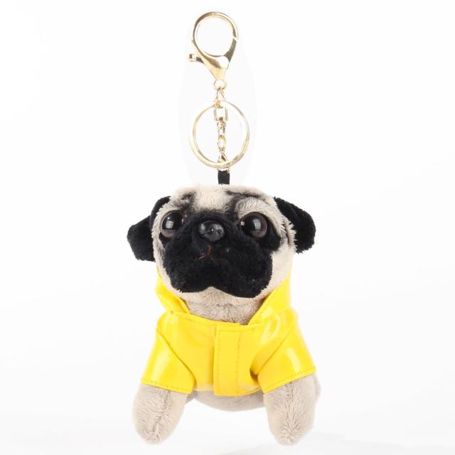 キーホルダー マスコット パグ レインコートを着たわんこ イエロー の通販はau Pay マーケット ノイシュタット