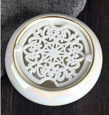 ソープディッシュ 透かし模様の受け皿 ヨーロピアン風 陶器製 ホワイト の通販はau Pay マーケット ノイシュタット