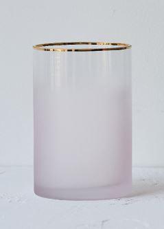 フラワーベース すりガラス風 グラデーション 金縁 ショート ピンク の通販はau Pay マーケット ノイシュタット