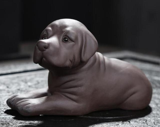 置物 茶寵 茶玩 中国茶道具 リアルな犬 ラブラドールレトリバー 伏せ の通販はau Pay マーケット ノイシュタット