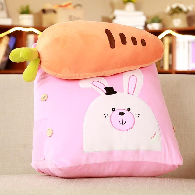 お取り寄せ クッション 三角 アニマル 食べ物の枕付き 側面ポケット ふわふわ ウサギ の通販はau Pay マーケット ノイシュタット