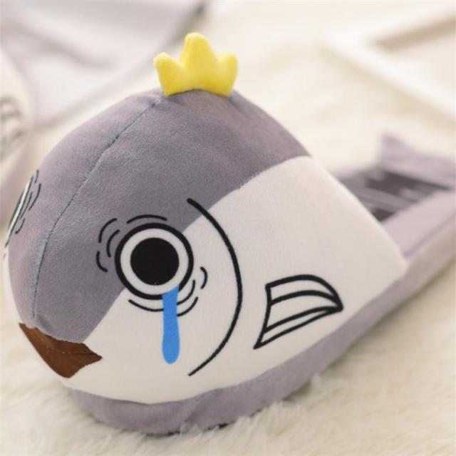 スリッパ 泣いてる魚 室内 ふわふわ アニメ風 ユニークの通販はau Pay マーケット ノイシュタット