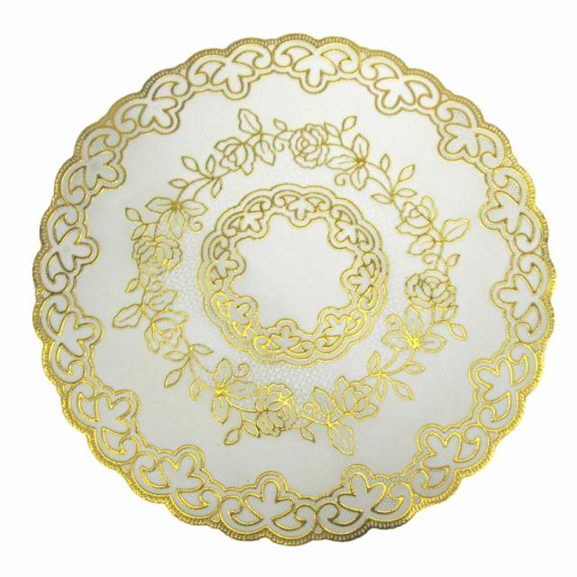 花瓶敷き ドイリー 花模様 ゴールド 30cm 3枚セット 円型f の通販はau Pay マーケット ノイシュタット